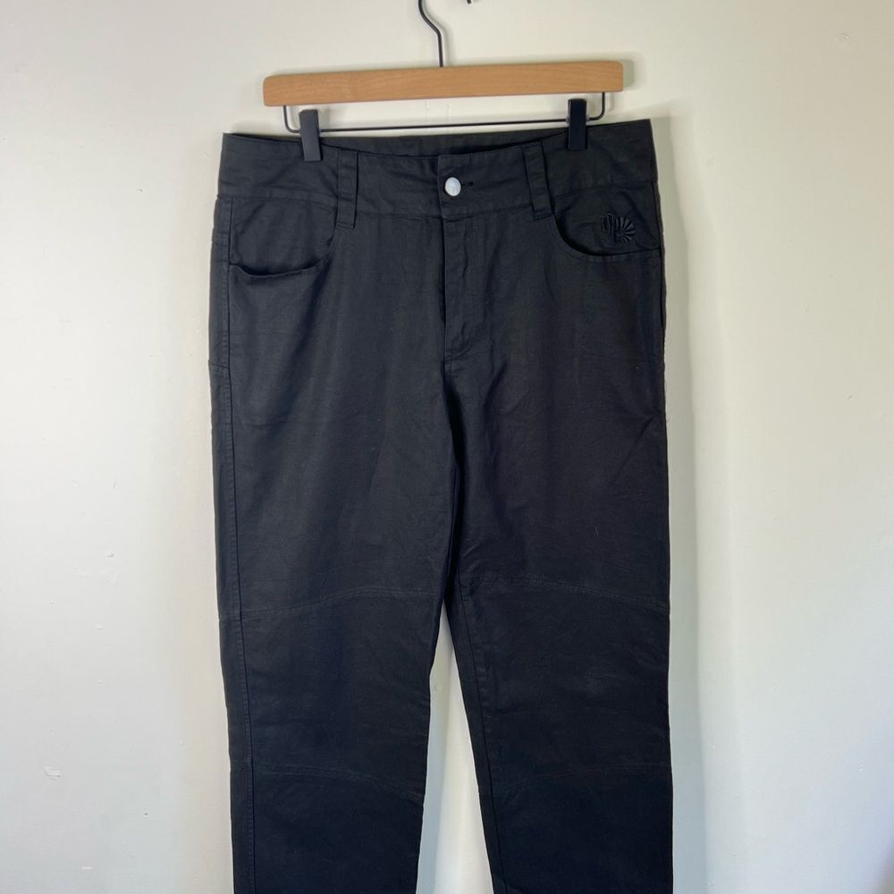Hemp Organic Cotton Black Chino Work Pants size 34 Vegan
